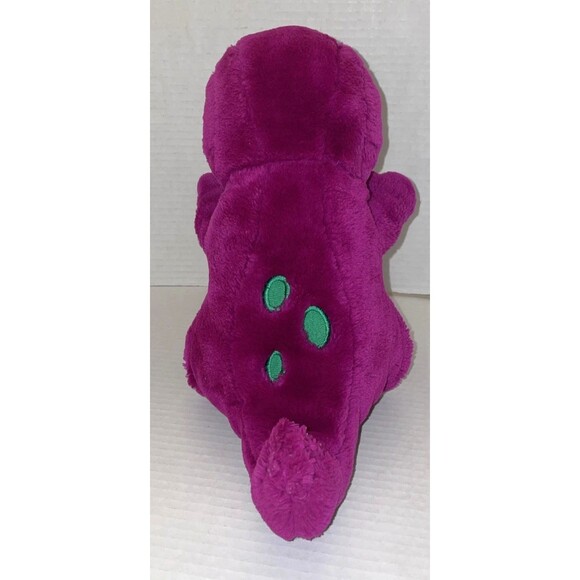 Vintage Barney The Dinosaur 13” Plush 1992 Lyons Group Purple Stuffed Animal Toy - Picture 4 of 9